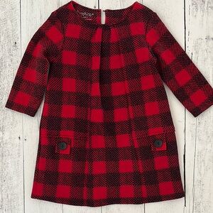 Red and Black Plaid Dress
